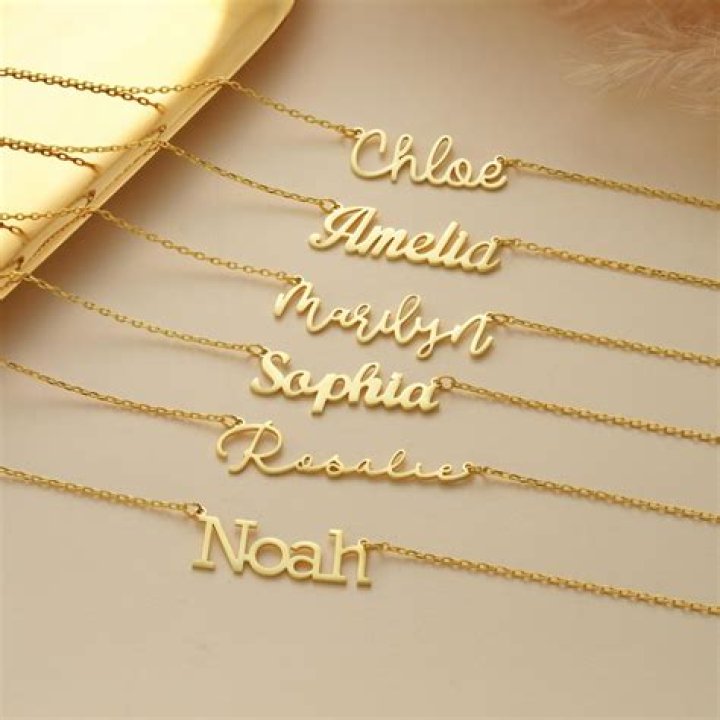 Are nameplate necklaces in style?