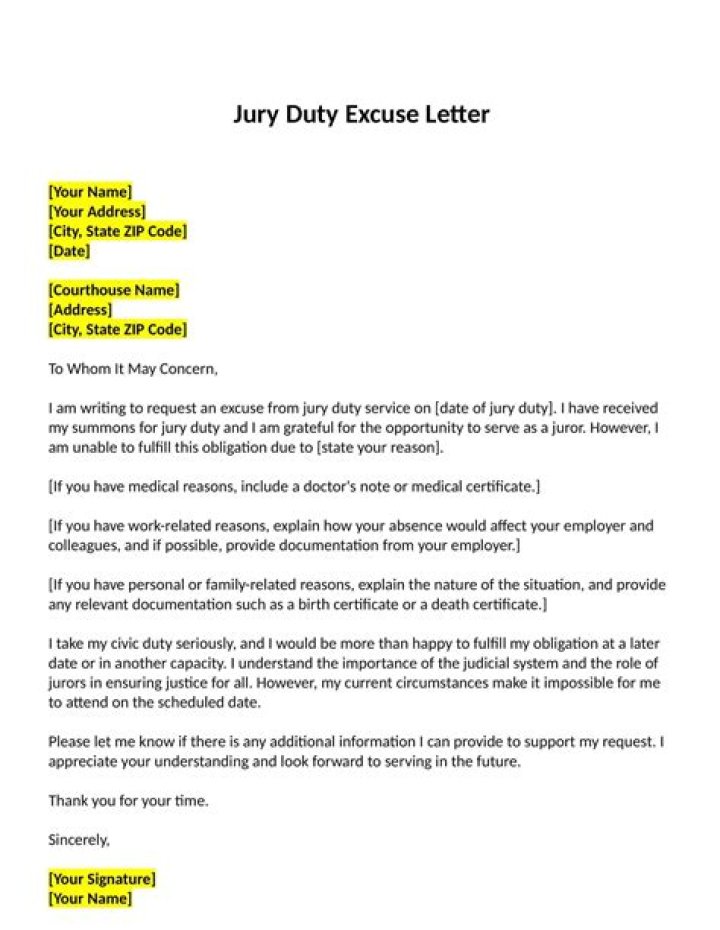 Can i be excused from jury duty if i am self employed?