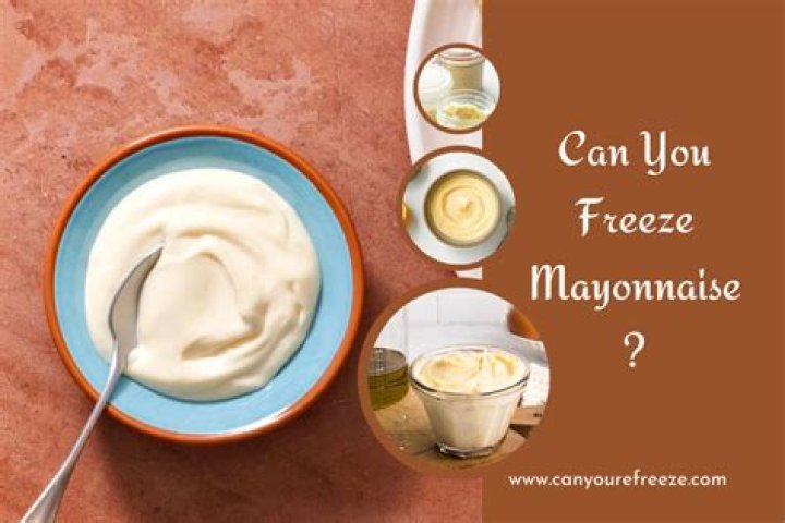 Can mayonnaise be frozen?