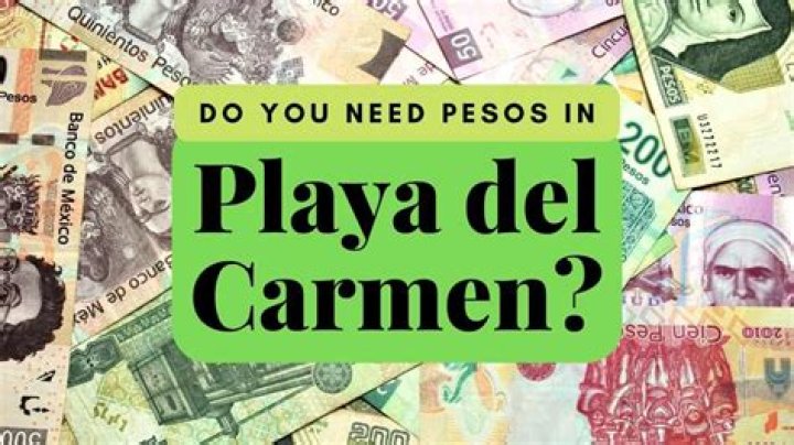 Do i need pesos in playa del carmen?