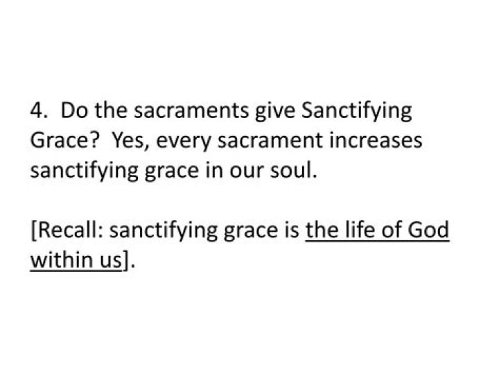 Do the sacraments give sanctifying grace?