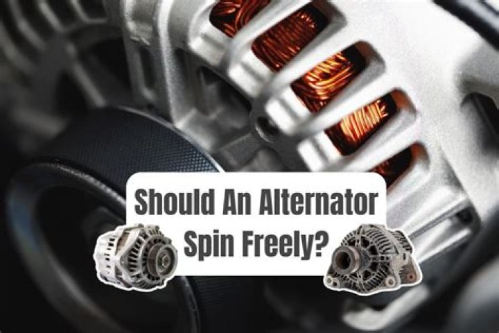 Does an alternator spin freely?