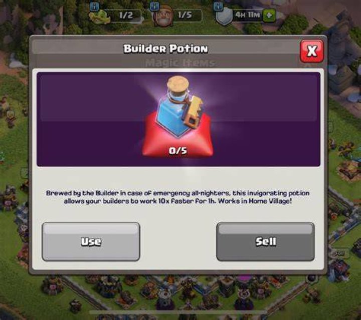 Does builder potion work on heroes?