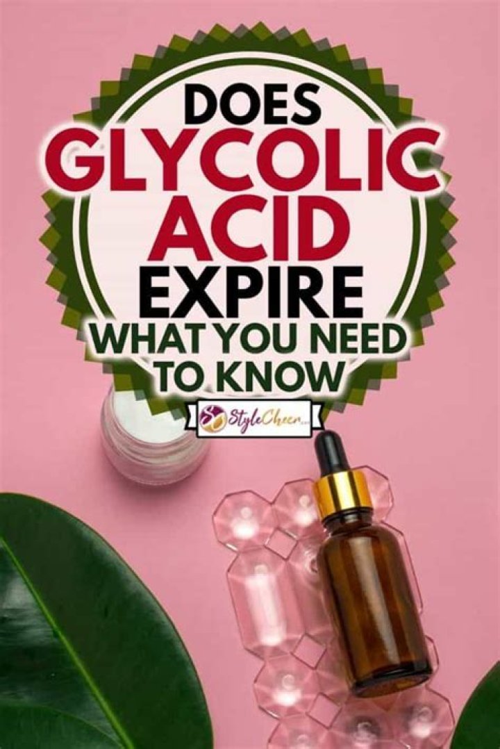 Does glycolic acid expire?