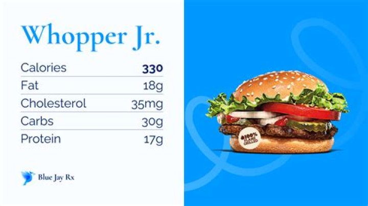 How many calories in a whopper?