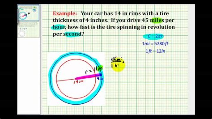 How to calculate tire revolutions per mile?