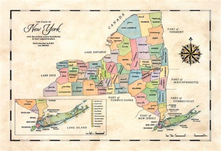 How wide is new york state?