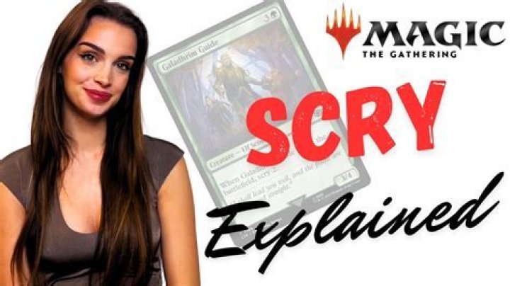 In magic the gathering what does scry mean?
