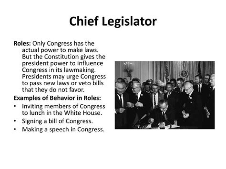 In the role of chief legislator a governor?