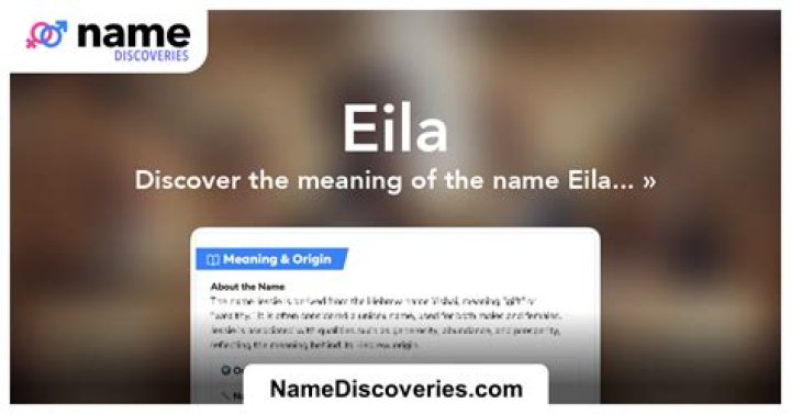 Is eila a name?