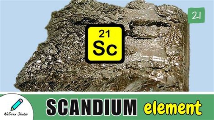 On the periodic table what is scandium?