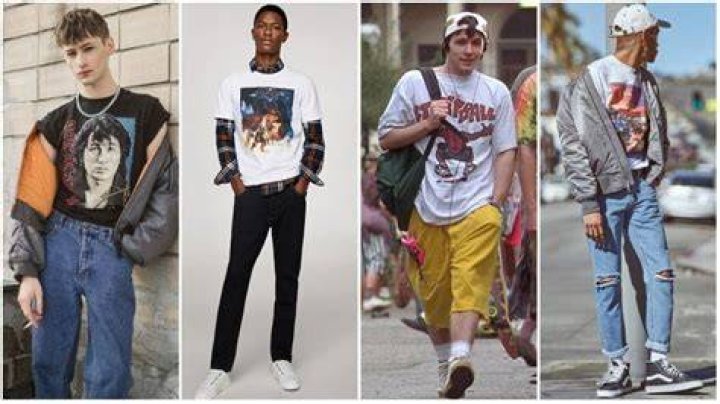 Were graphic tees popular in the 90s?