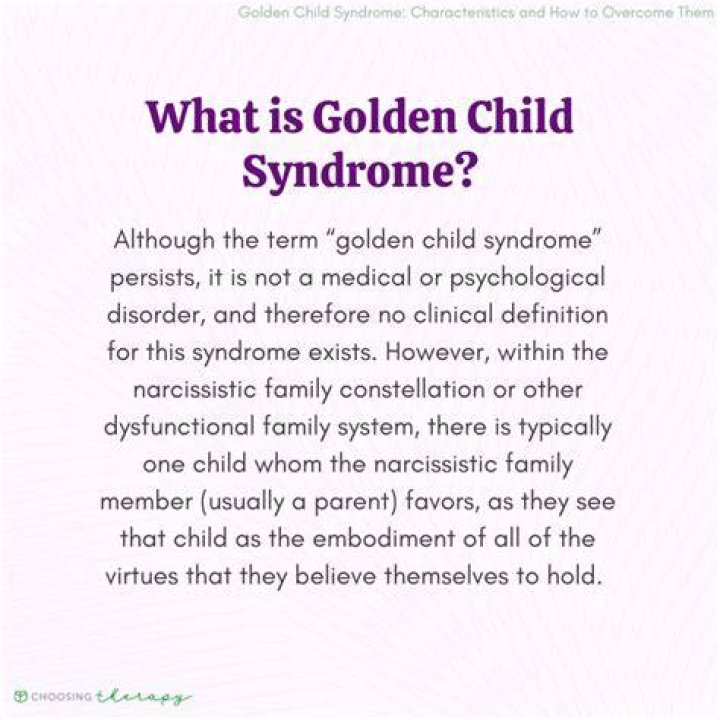 What's golden child syndrome?