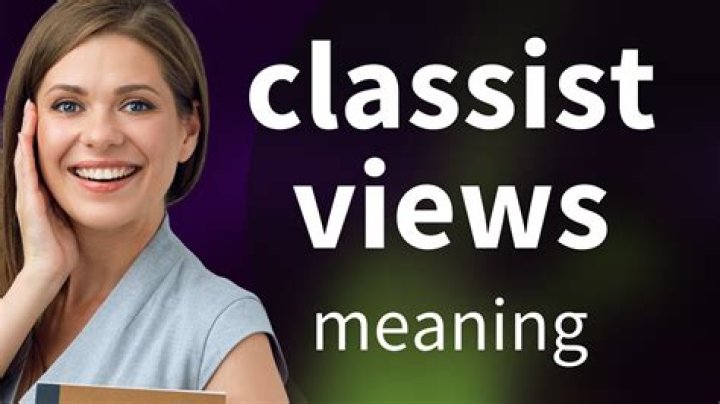 What does classist mean in english?