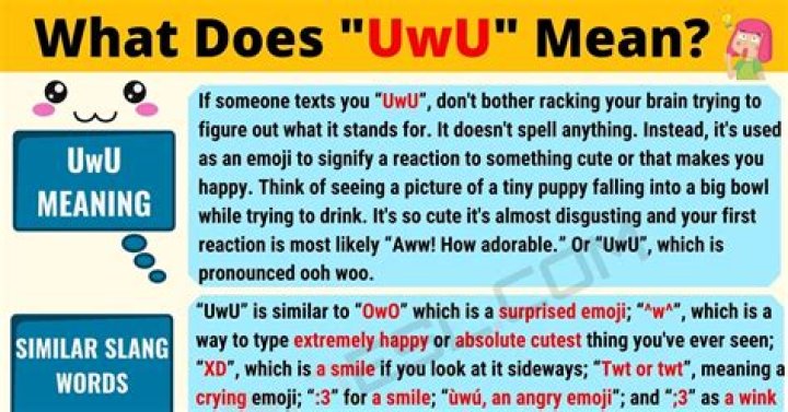 What does uwu mean?