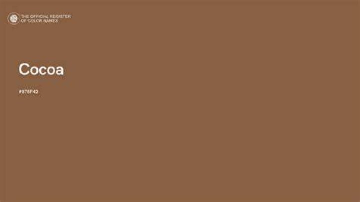 What is cocoa colored?