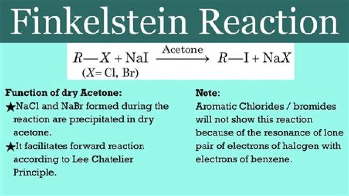What is finkelstein reaction write general equation?