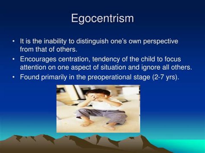 What is the meaning of egocentricity?