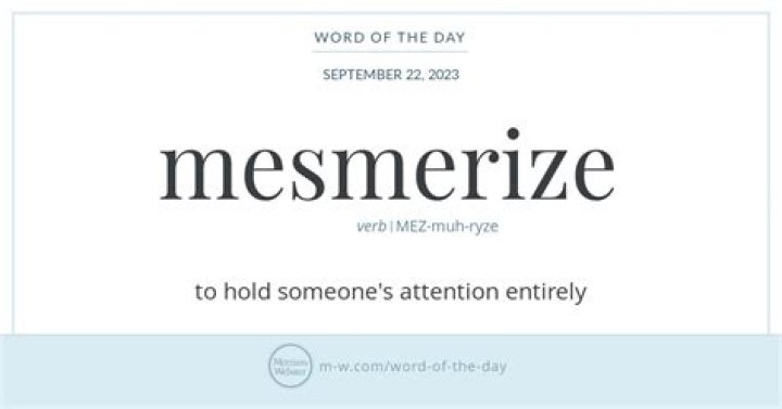 Whats the definition of mesmerise?