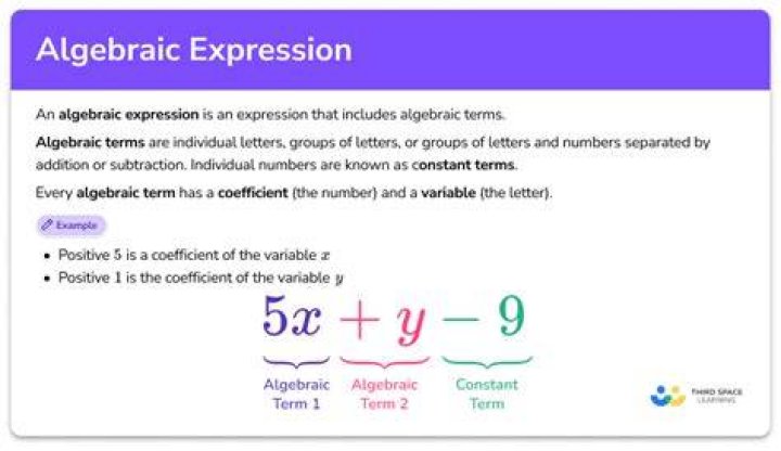 When is an algebraic expression simplified?