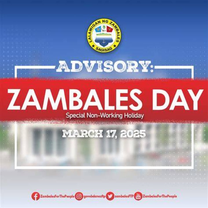 When is zambales day?
