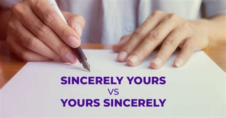 When to write sincerely?