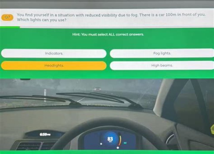When visibility is reduced you should?