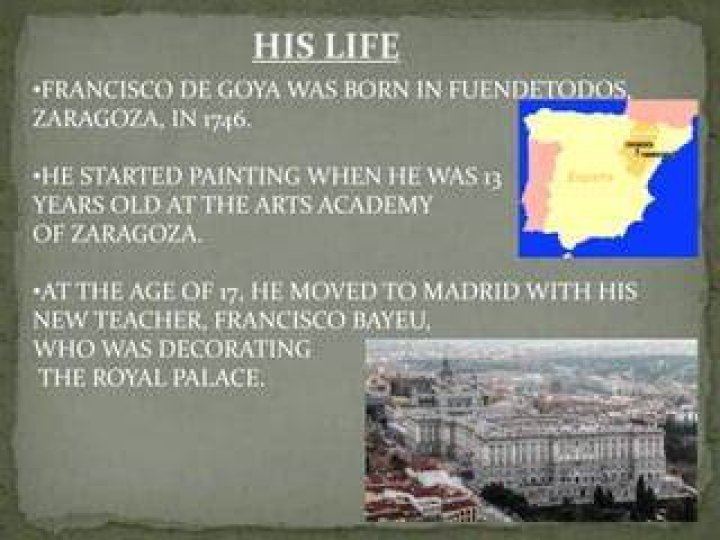 When was francisco goya born?