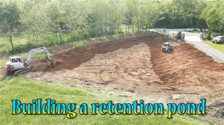 Who builds retention ponds?