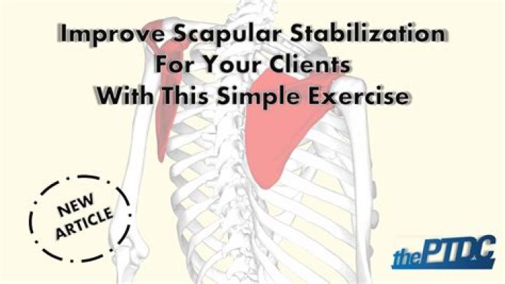 Why is scapular stabilization important?