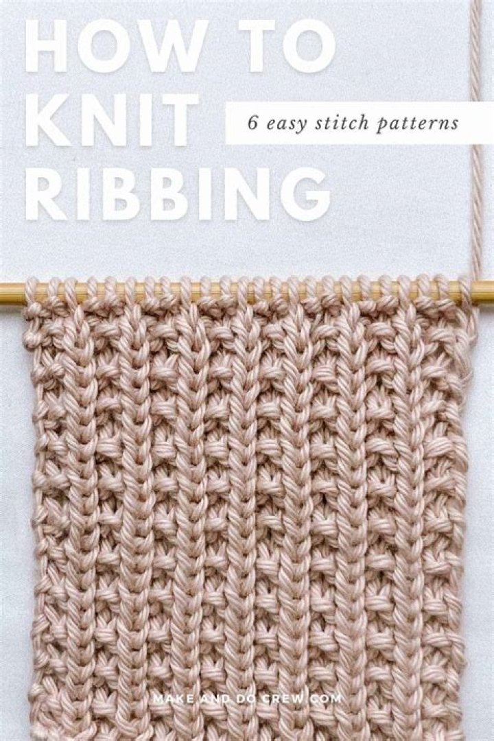 Why use smaller needles for ribbing?