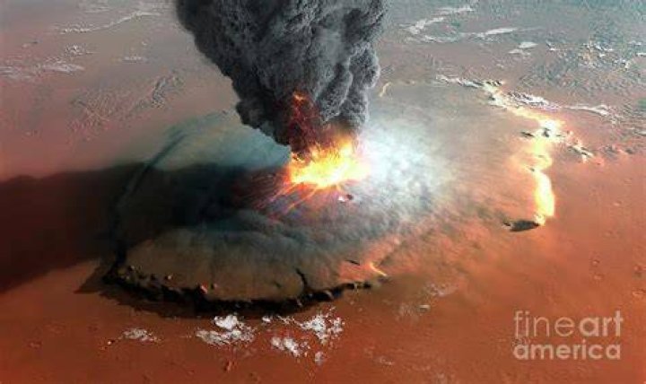 Would happen if olympus mons erupted?